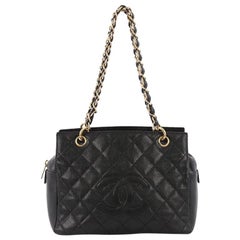 Chanel Petite Timeless Tote Quilted Caviar