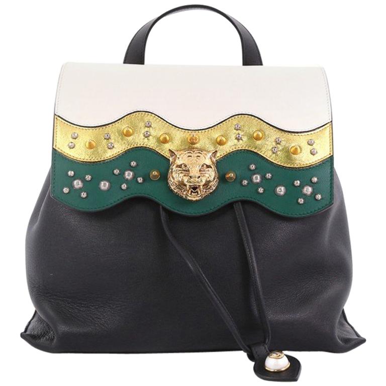 Gucci Animalier Malin Backpack Studded Leather Medium