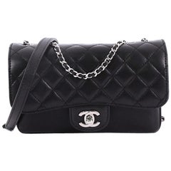 Chanel Clams Pocket Flap Bag Quilted Lambskin Small