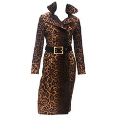 Gucci Leopard Print Belted Fur Coat, 2013
