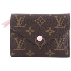 Used Louis Vuitton Compact Victorine Wallet Monogram Canvas