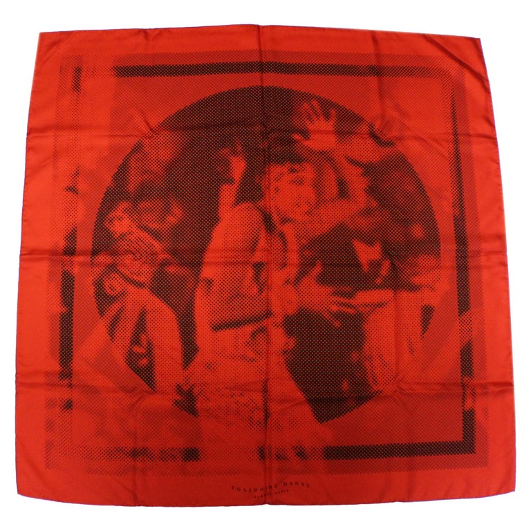 Pointillism Hermes Silk Carre Josephine Danse 2007 by Cyrille 