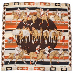 Hermes Les Poneys de Polo Silk Carre  by Hubert de Watrigant - New In Box