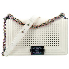 Chanel Boy Flap Bag LED Perforated Leather Small