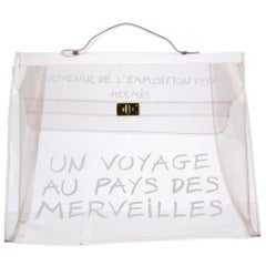 Hermès Kelly Souvenir 1997 Transparent See Through Clear 228909 Vinyl Satchel