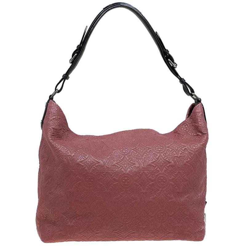 Louis Vuitton Framboise Monogram Antheia Leather Hobo PM Bag