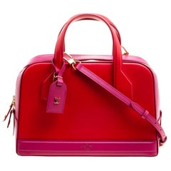Louis Vuitton Red/Pink Leather Dora PM Bag