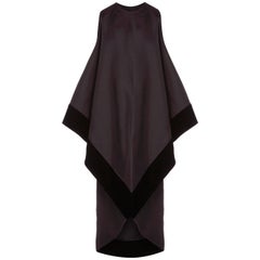 Pierre Balmain haute couture black gown, circa 1969