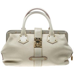 Louis Vuitton White Suhali Leather L'Ingenieux PM Bag For Sale at 1stDibs