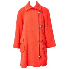 Retro Courrèges Wool Boucle Coat