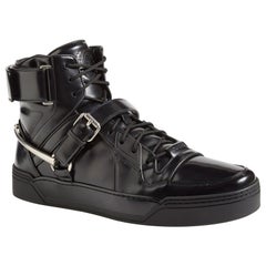 Neu Gucci Herren Schwarz *Basket Darko* High-Top Sneaker Gucci Größen 8::5 9 9::5