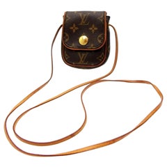 Louis Vuitton Pochette Monogram Cancun 231676 Brown Coated Canvas Cross Body Bag