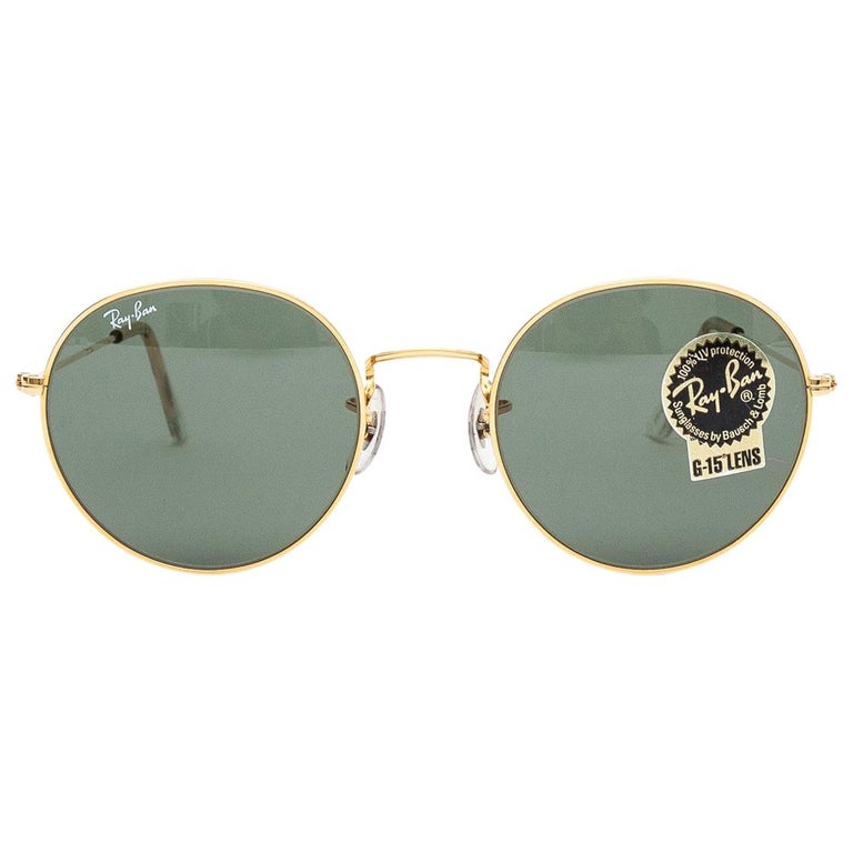 1990´s Bausch and Lomb Ray-Ban Round - WO607 For Sale at 1stDibs