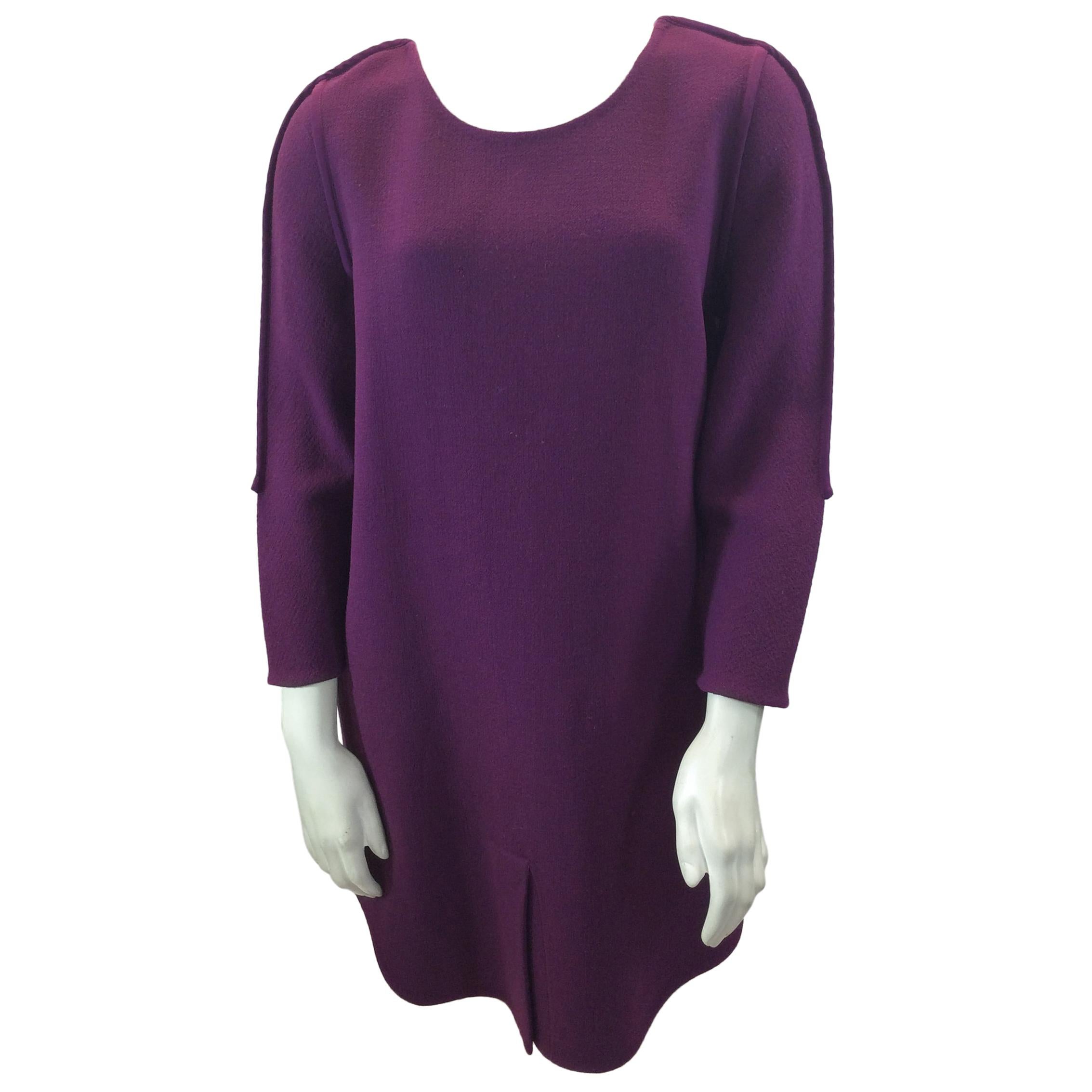 Phillip Lim Purple Wool Dress For Sale