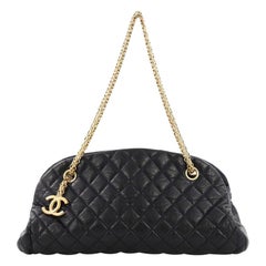 Chanel Just Mademoiselle Handbag Quilted Lambskin Medium