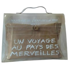 Hermès Kelly Clear Translucent Souvenir 1997 229048 White Vinyl Satchel