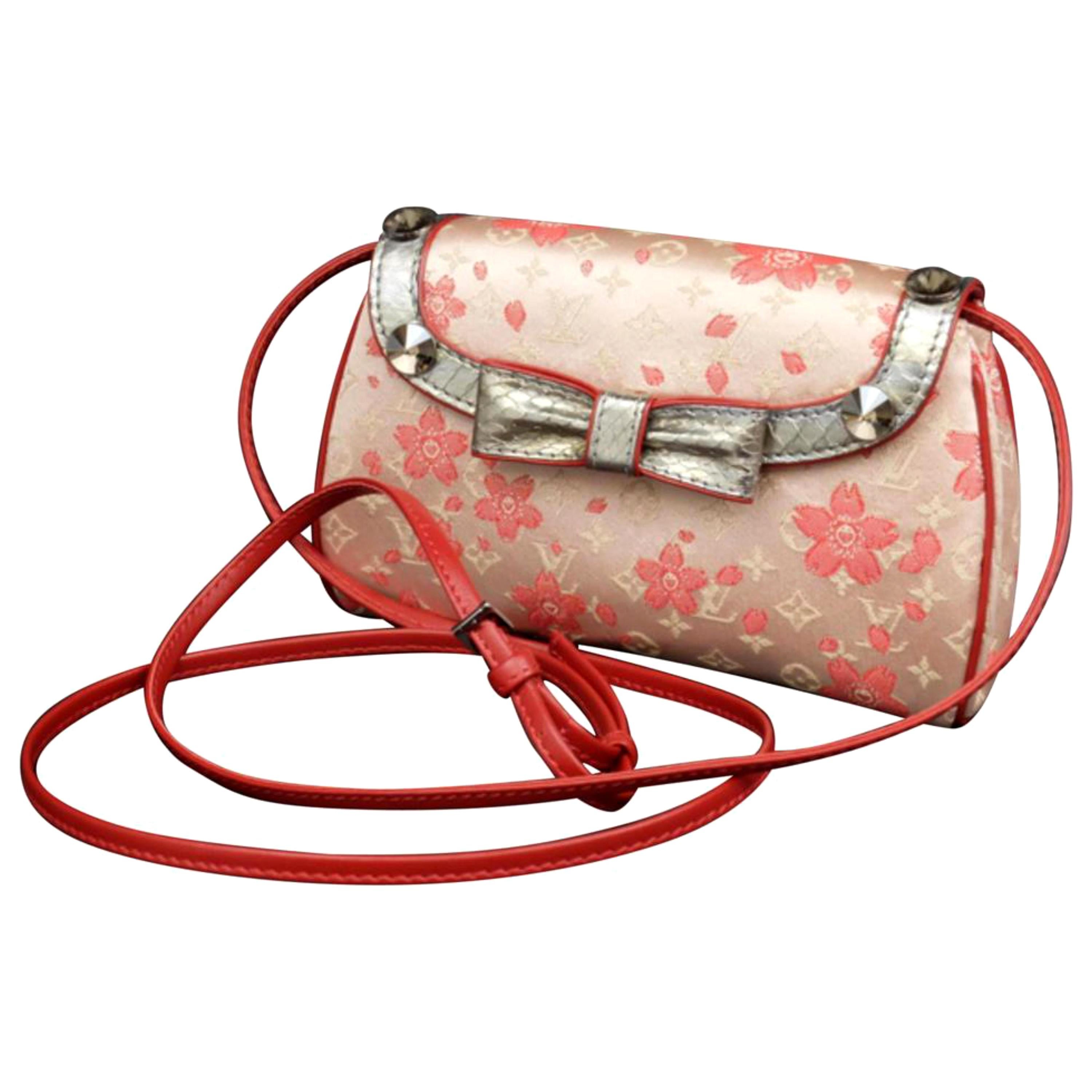 Louis Vuitton (Ultra Rare) Monogram Cherry Blossom Griotte 227924 Cross Body Bag For Sale