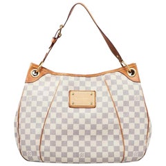 Louis Vuitton Galliera Damier Hobo 227805 Azur Coated Canvas Shoulder Bag