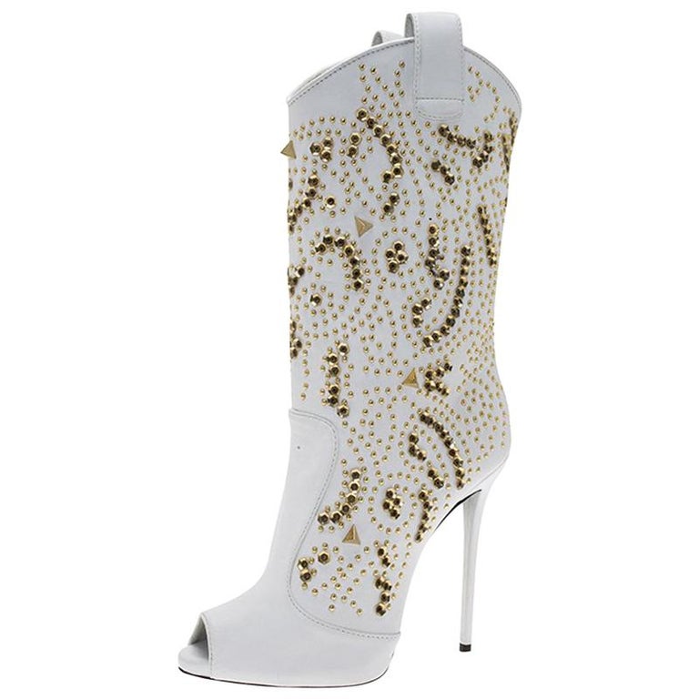 Women Victorian Pointed Toe Mid-Calf Boots Leather Lace Hollow Out Punk Lace Up Strange...