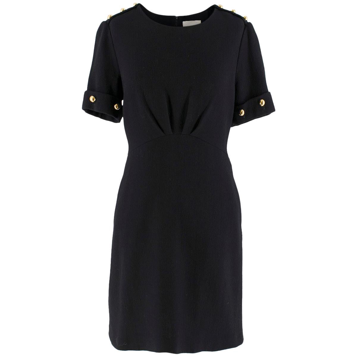 3.1 Phillip Lim Black Studded Sleeve Dress US 8 For Sale