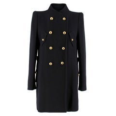 3.1 Phillip Lim Black Wool Double Breasted Coat US 8