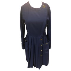 Chanel Vintage Navy Dress Size 40