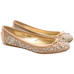 Jimmy Choo Diamante Ballet Flats US 7.5