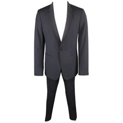 Men's MAISON MARTIN MARGIELA 38 Regular Navy Wool Notch Lapel Single Button Suit