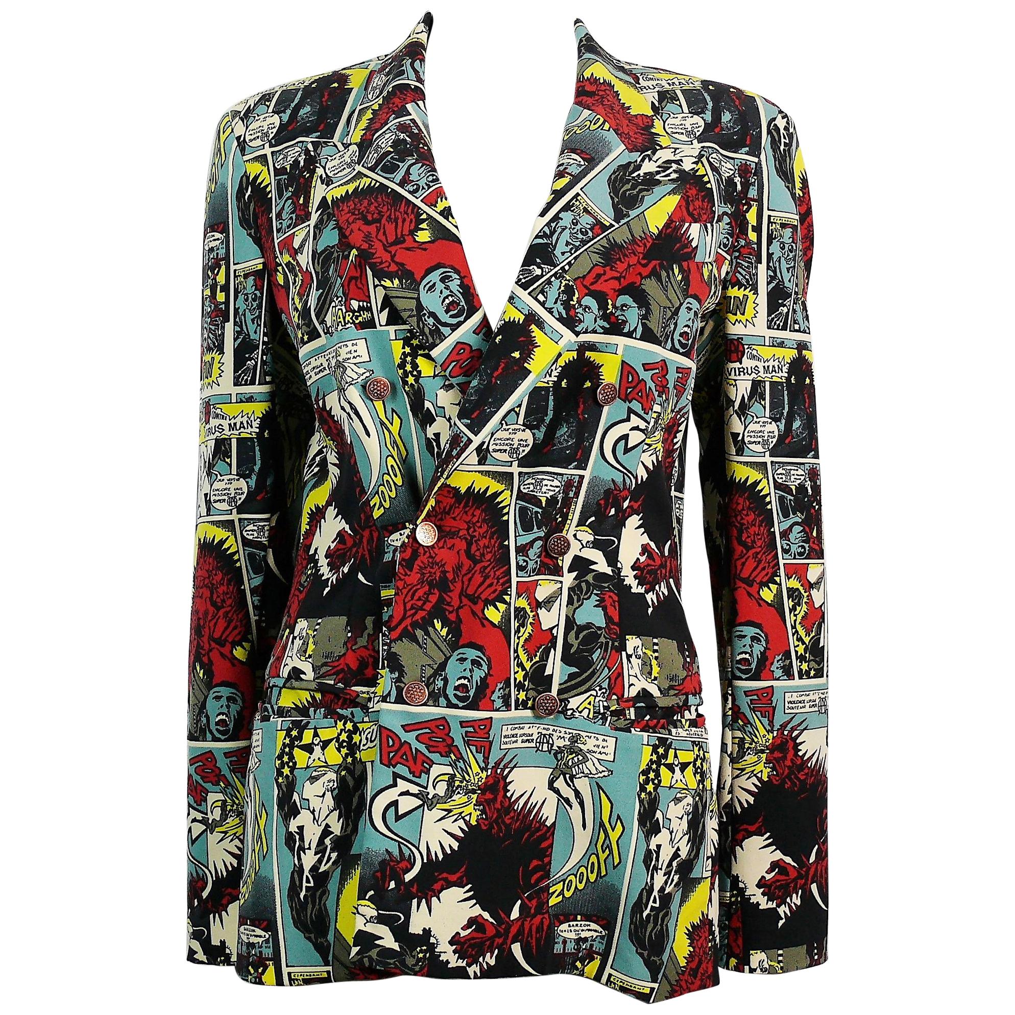 Jean Paul Gaultier art print jacket-