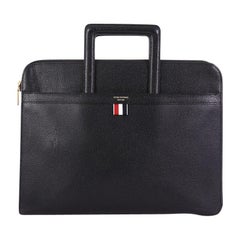 Thom Browne Portfolio Top Handle Bag Leather