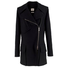 Hermes black double-faced cashmere-blend jacket US 6
