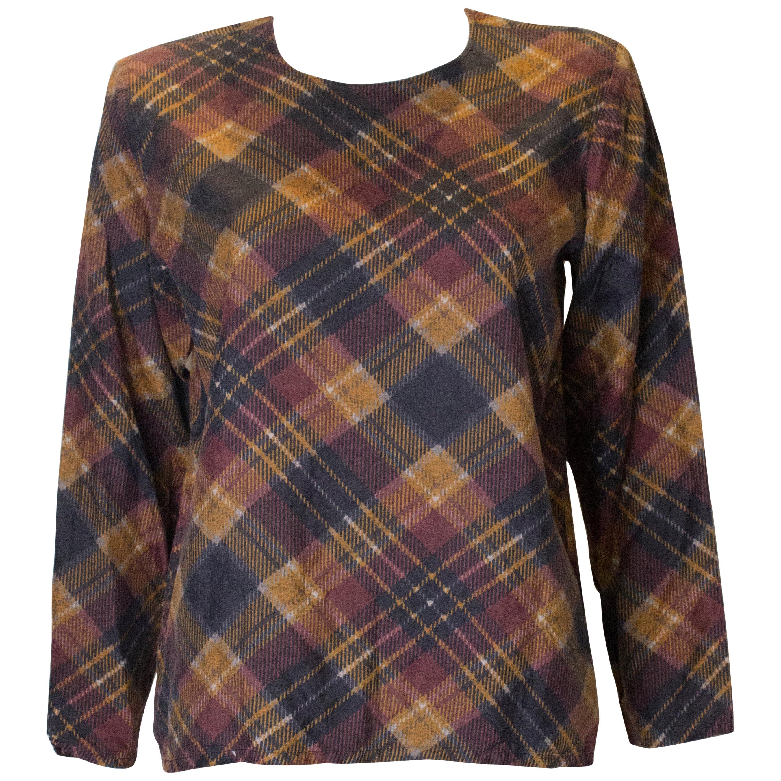Top in seta vintage di Yves Saint Laurent in vendita