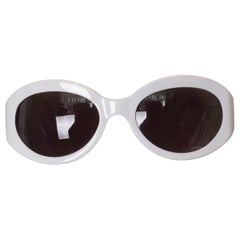 Weiße Vintage Etro-Sonnenbrille