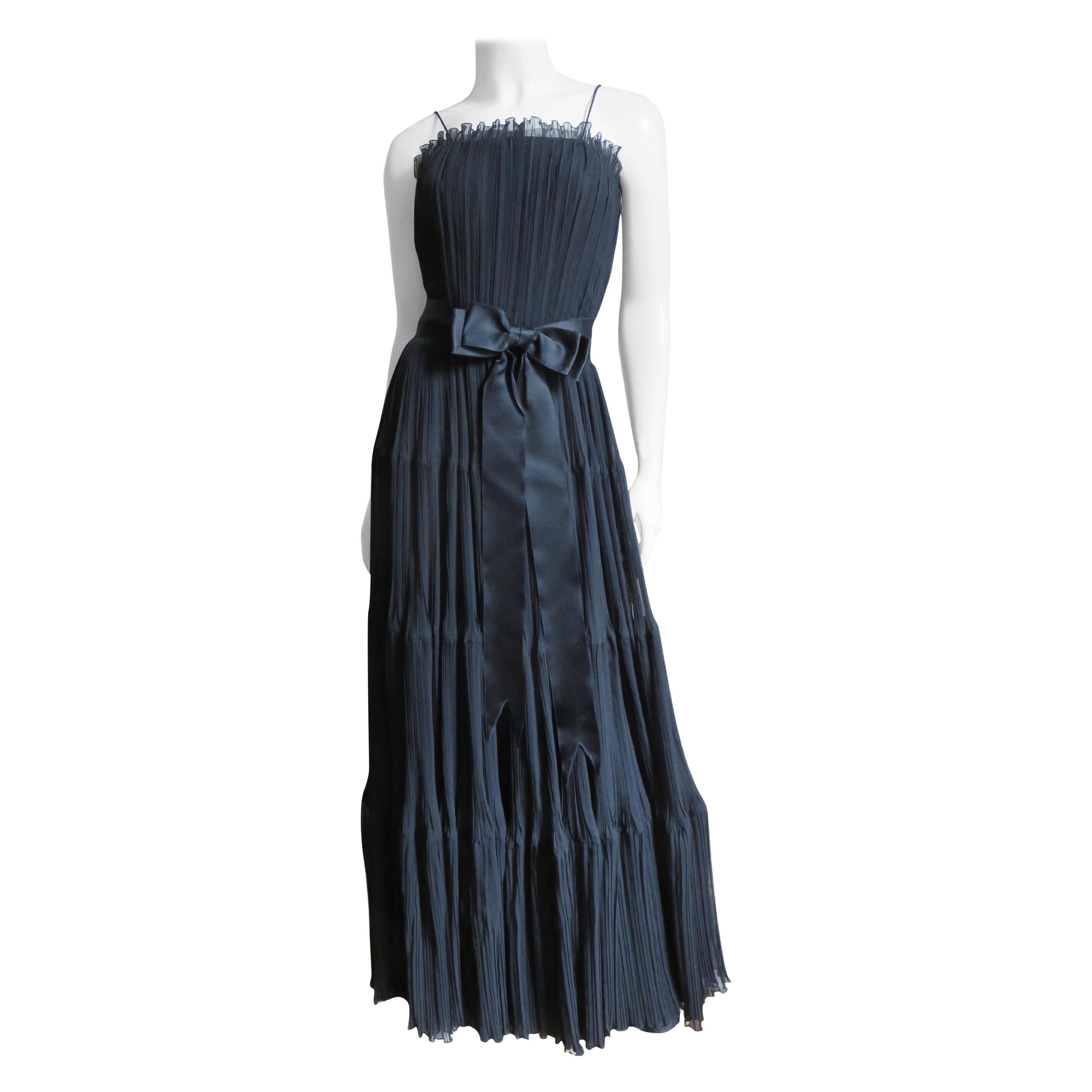 Jean Louis 1960s Silk Tiered Dress For Sale at 1stDibs jean louis gowns