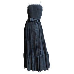 Vintage  Jean Louis 1960s Silk Tiered Dress
