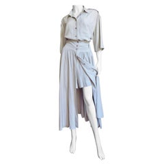 Byblos Silk Romper and Overskirt 1980s