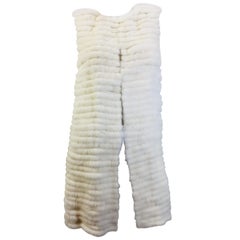 Vera Wang Collection Mink Open Front Vest