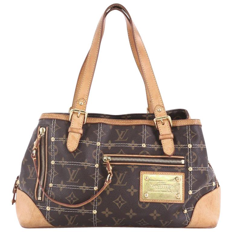 Louis Vuitton Riveting Handbag Monogram Canvas