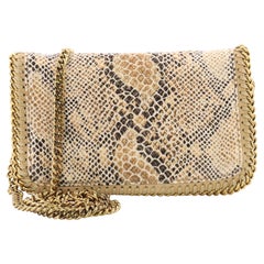 Stella McCartney Falabella Flap Crossbody Bag Faux Snakeskin Mini