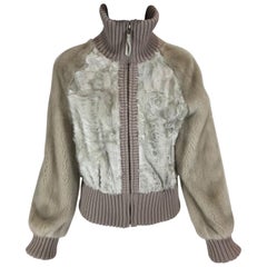 J. Mendel Persian Lamb Mink Fur-Trimmed Jacket