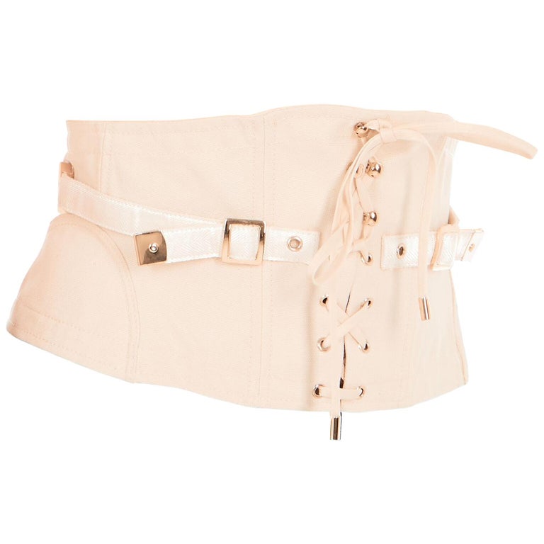 Tom Ford Womens Blush Pink Cotton Lace Up Waist Cincher Size IT40/US4 ...