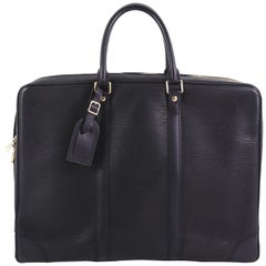Louis Vuitton Monogram Macassar Porte Documents Voyage Soft Briefcase Bag  (2011) For Sale at 1stDibs
