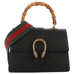 Gucci Dionysus Bamboo Top Handle Bag Leather Medium