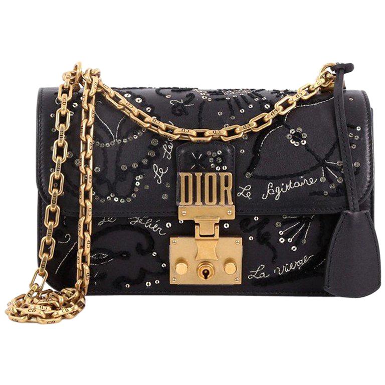 Christian Dior Dioraddict Flap Bag Embellished Leather Small at 1stDibs dior addict flap bag