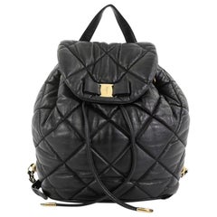 Salvatore Ferragamo Giuliette Backpack Quilted Leather