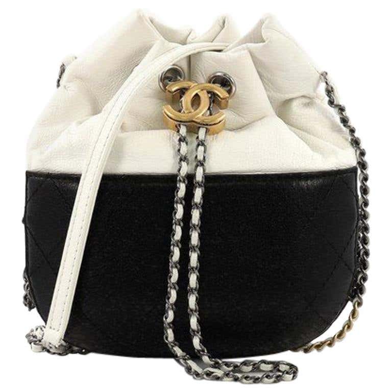 Chanel Gabrielle Drawstring Bag Quilted Calfskin Small at 1stDibs