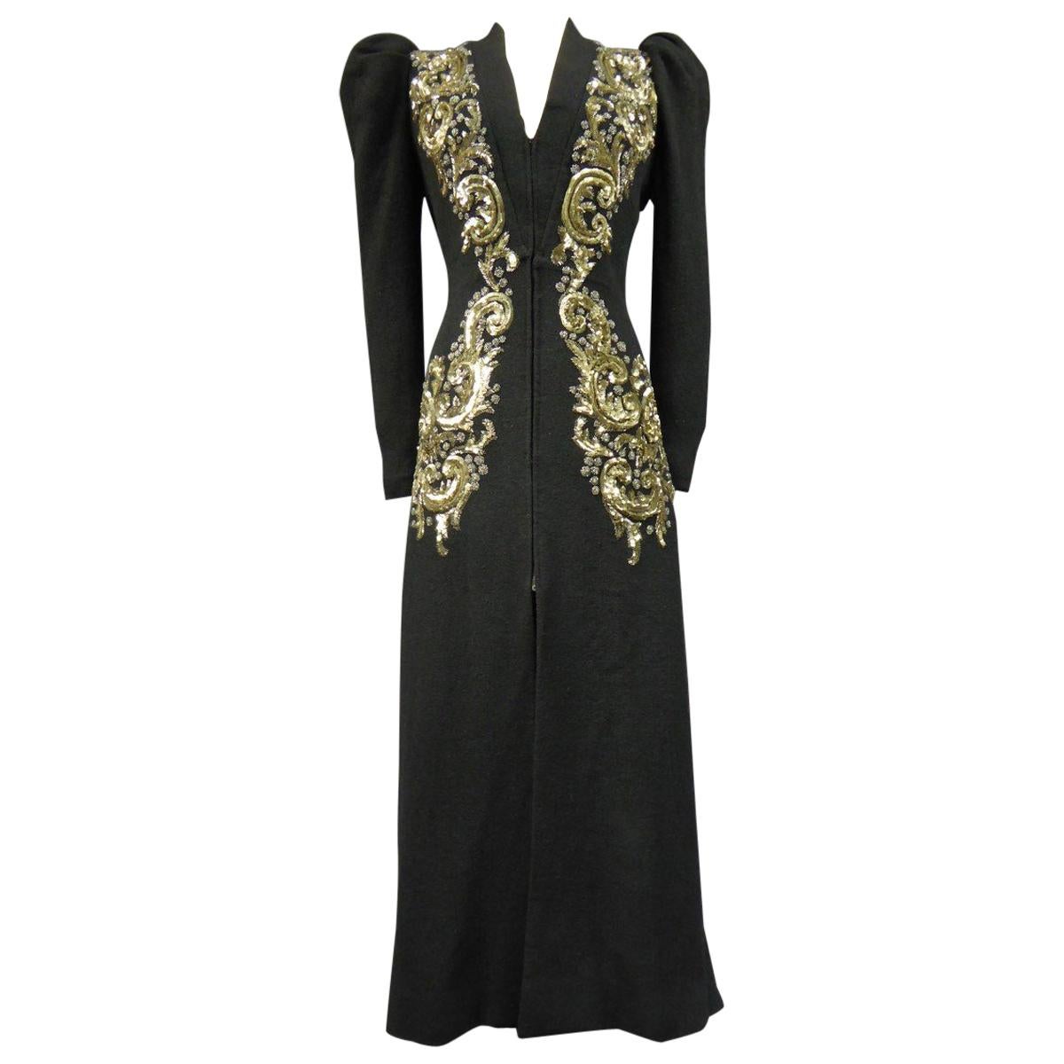 Elsa Schiaparelli Haute Couture Faux Bolero Gown at 1stDibs ...