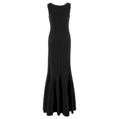 Alaia Black Maxi Fishtail Dress US 6