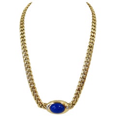 Bulgari 18K Gold & Lapis Lazuli Collar Necklace