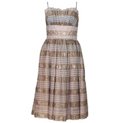 Retro 1950s Victor Josselyn Cocktail Dress